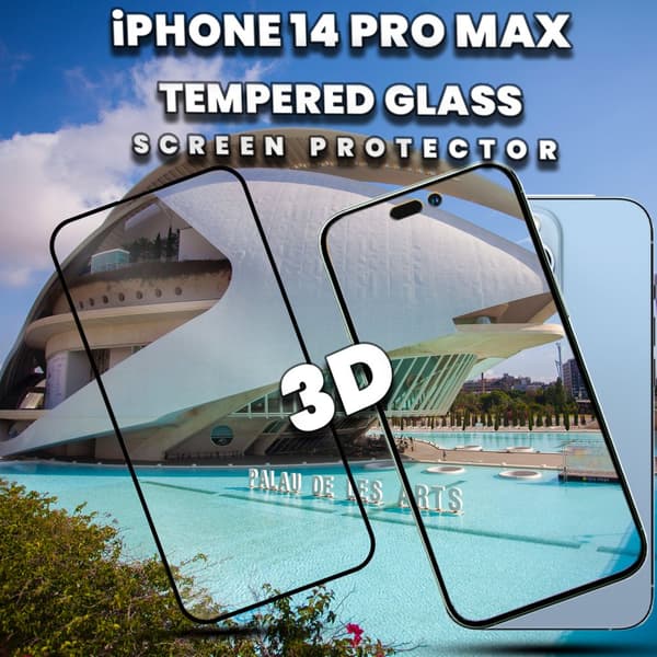 iPhone 14 Pro Max - 9H Härdat Glass - Top Kvalitet Skärmskydd