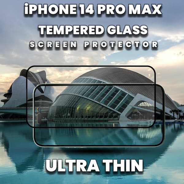 iPhone 14 Pro Max - 9H Härdat Glass - Top Kvalitet Skärmskydd