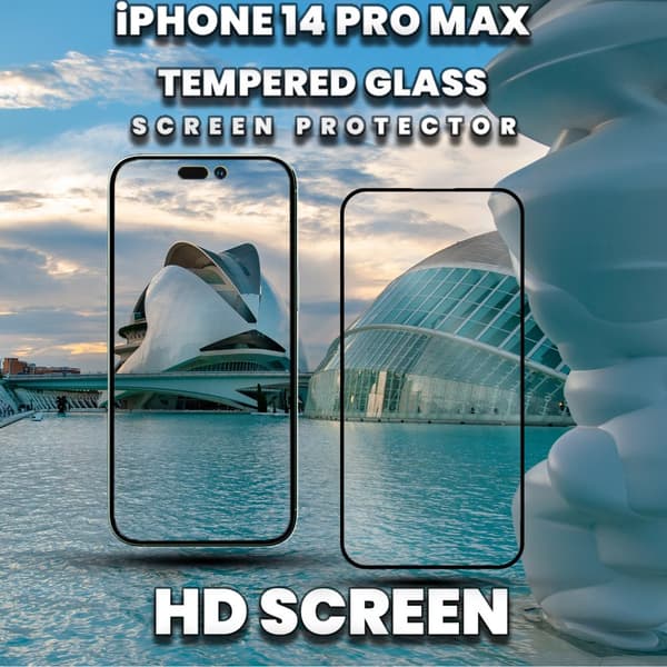 iPhone 14 Pro Max - 9H Härdat Glass - Top Kvalitet Skärmskydd