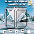 Miniatyrbild 1 av 5: 2 Pack iPhone 14 Pro Max - 9H Härdat Glass - Top Kvalitet