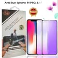 Miniatyrbillede 1 af 11: 2-PACK - Anti-blå, 9H skærmbeskytter iPhone 14 PRO Hærdet glas (6,1 tommer)