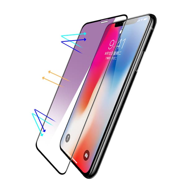 2-PACK - Anti-blå, 9H skærmbeskytter iPhone 14 PLUS Hærdet glas (6,7 tommer)