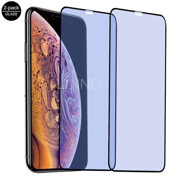 2-PACK - Anti-blå, 9H skærmbeskytter iPhone 14 PLUS Hærdet glas (6,7 tommer)