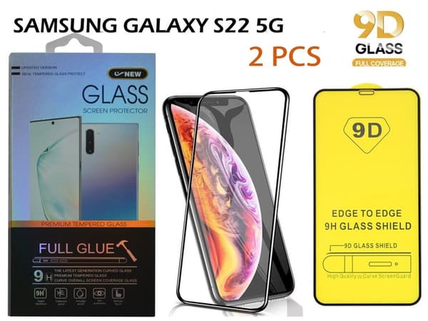 2-PACK-  -Samsung Galaxy S22 5G  (6.1 Tums) Skärmskydd - 9D Härdat Glas