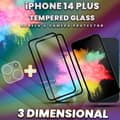 Miniatyrbild 4 av 5: 2 Pack iPhone 14 PLUS - skärmskydd & linsskydd - härdat glas 9H