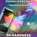 Miniatyrbild 3 av 5: iPhone 14 Pro Max - skärmskydd & linsskydd - härdat glas 9H