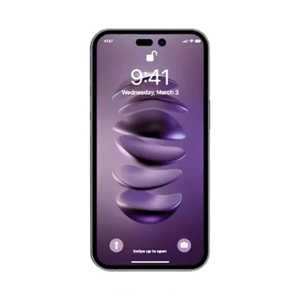 Skärmskydd iPhone 14 Pro - 3D Härdat Glas Svart