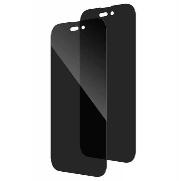2-PACK iPhone 14 Pro Privacy Hærdet glas 0,26 mm 2,5D 9H
