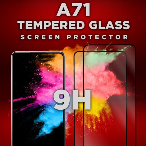 2-PACK Samsung Galaxy A71 - Härdat glas 9H - Super kvalitet 3D