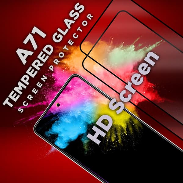 2-PACK Samsung Galaxy A71 - Härdat glas 9H - Super kvalitet 3D