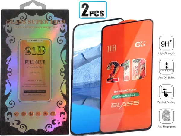 2-PACK- 21D Skärmskydd Iphone 14 PLUS, 6.7 tum, Härdat Glas