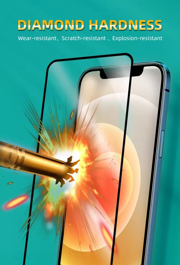 2-PAK- 21D skærmbeskytter Iphone 14 PRO MAX,6.7 tum,, hærdet glas