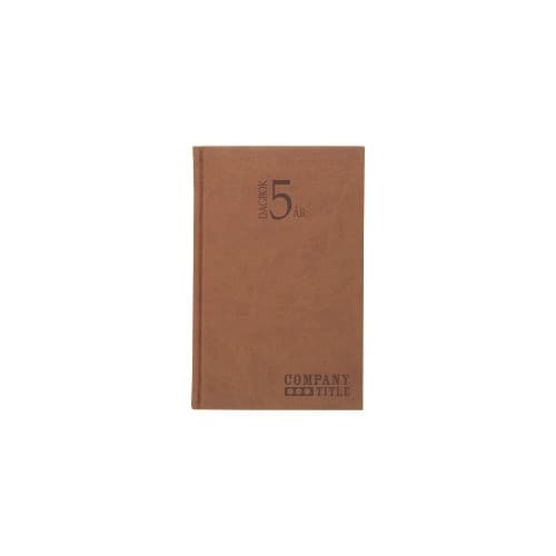 5-årsdagbok konstläder cognac-1055