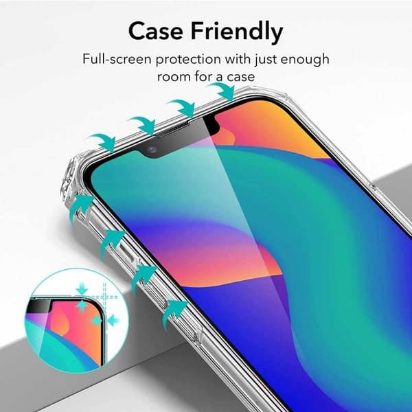 2-PACK iPhone 14 hærdet glas 0,26 mm 2,5D 9H fuldformat
