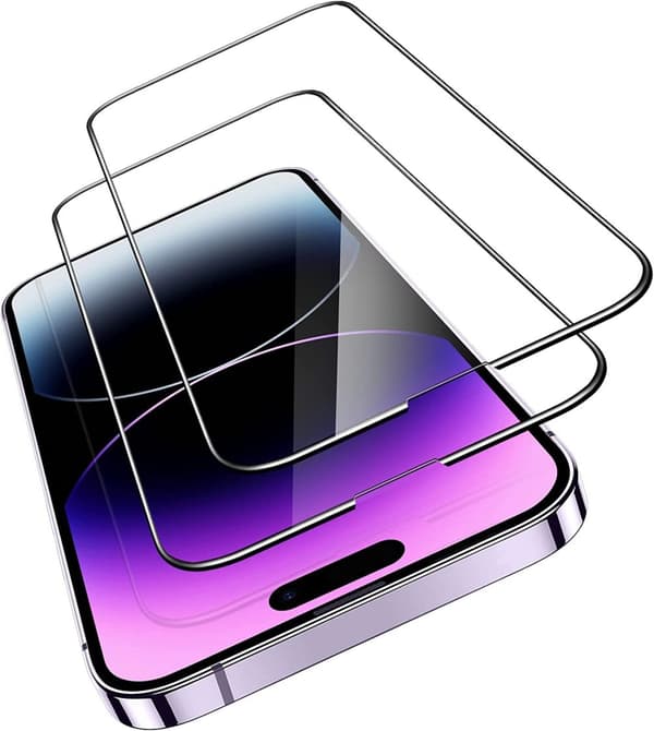 2-Pakkaus iPhone 14 Pro Max kattava lasinen näytönsuoja
