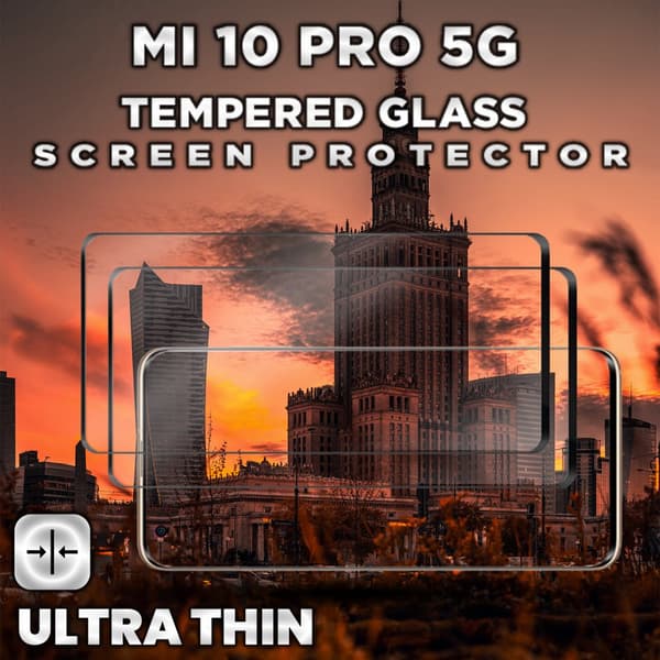 2-Pack Xiaomi Mi 10 Pro - Härdat glas 9H - Super kvalitet 3D
