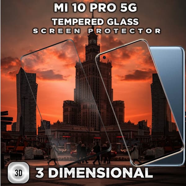Xiaomi Mi 10 Pro - Härdat glas 9H - Super kvalitet 3D Skärmskydd