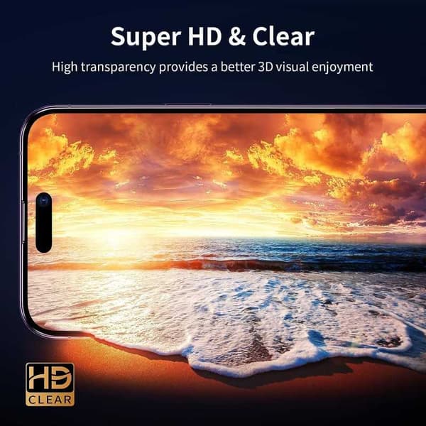 2-PACK iPhone 14 Pro Max Härdat glas 0.26mm 2.5D 9H