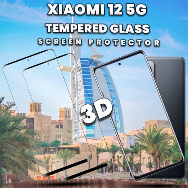 2 Pack Xiaomi 12 5G - Härdat glas 9H-Super kvalitet 3D