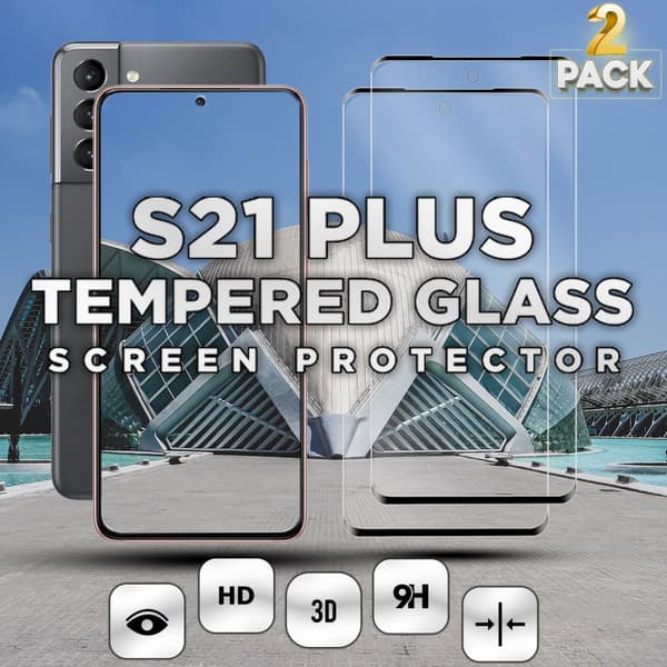 2-Pack Samsung S21 PLUS - 9H Härdat Glass - 3D Super Kvalitet