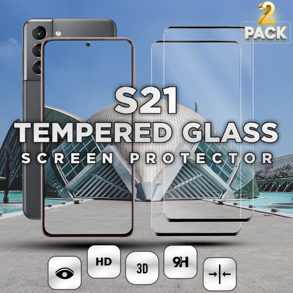 2-Pack Samsung Galaxy S21 - Härdat Glas 9H - Super Kvalitet