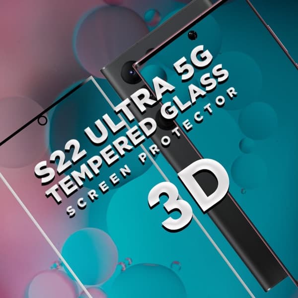 Samsung S22 ULTRA 5G - 9H Härdat Glass - 3D Super Kvalitet