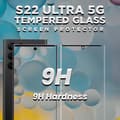 Miniatyrbild 4 av 5: Samsung S22 ULTRA 5G - 9H Härdat Glass - 3D Super Kvalitet