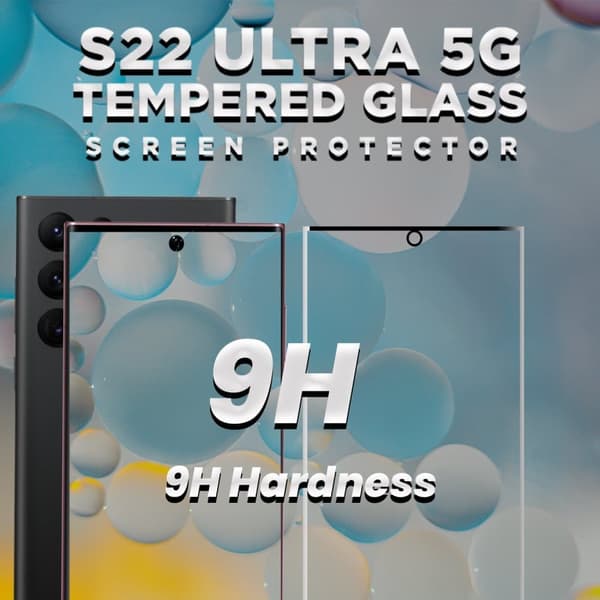Samsung S22 ULTRA 5G - 9H Härdat Glass - 3D Super Kvalitet