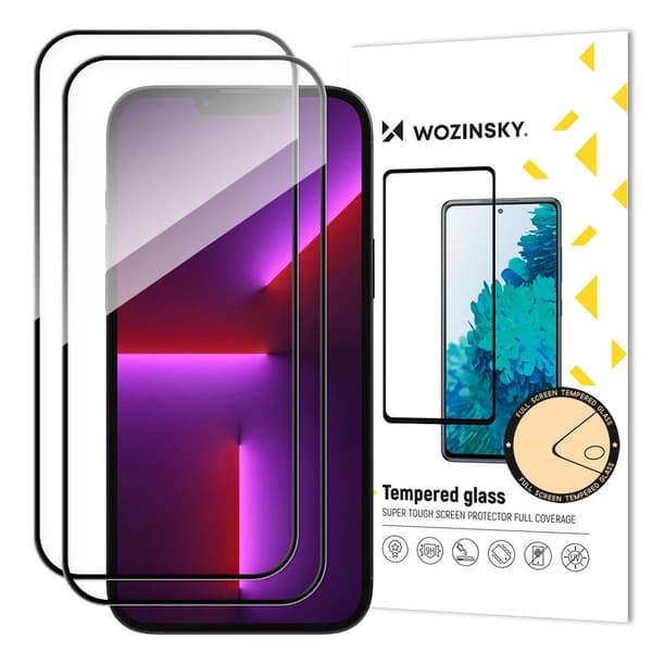 2-Pack fullskjermbeskytter iPhone 14 Pro Max i glass