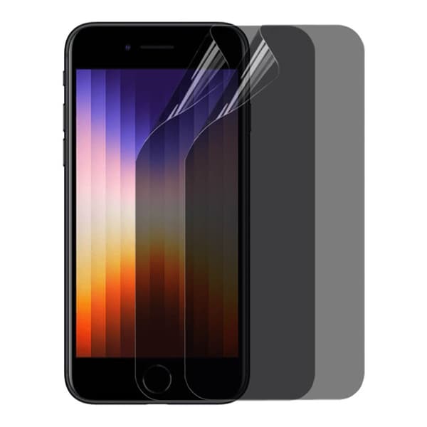 2-pak Privacy Skjermbeskytter 3D Soft HydroGel Apple iPhone SE 3 (2022)