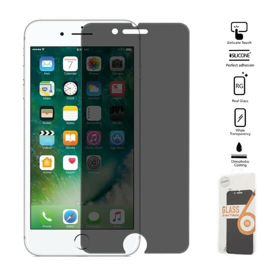 iPhone SE (2022), SE (2020), 8 og 7 hærdet glas privat skærmbeskytter