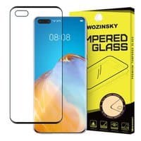 Wozinsky super stærk Full Glue hærdet glas i fuld skærm med etuivenlig ramme Huawei P40 sort