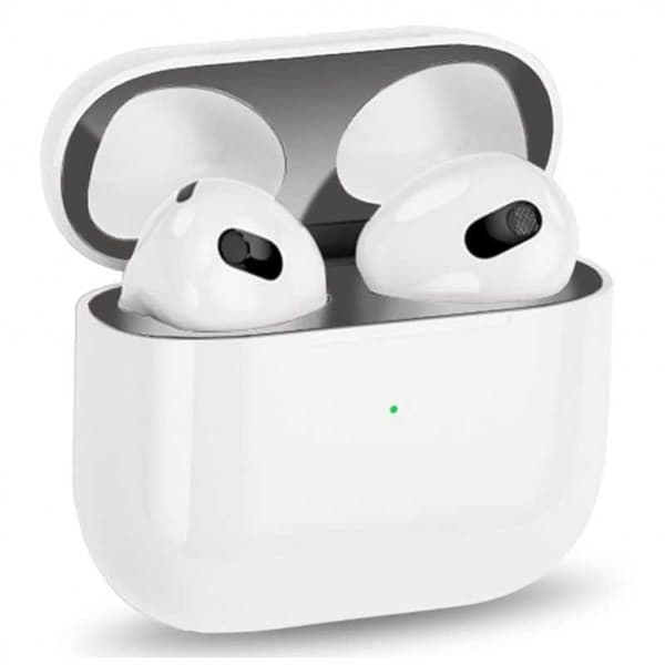 2-Paketti AirPods 3 -pölysuoja Hopea