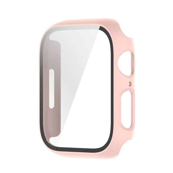 Skal med glasskydd Apple Watch SE 2022 (44mm) - Rosa