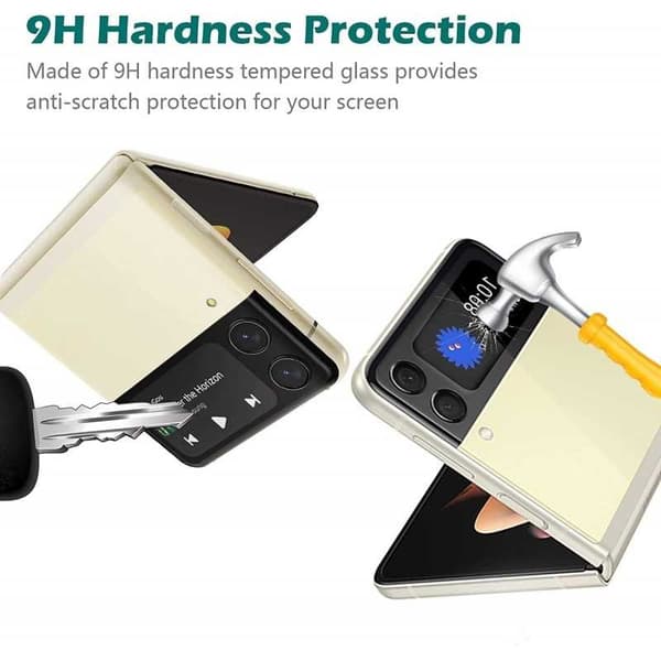 [2-PACK] Samsung Z Flip 4 5G Protection Linssinsuojaus Kameran suojaus