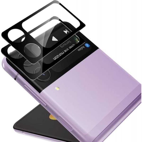 [2-PACK] Samsung Z Flip 4 5G Protection Linssinsuojaus Kameran suojaus