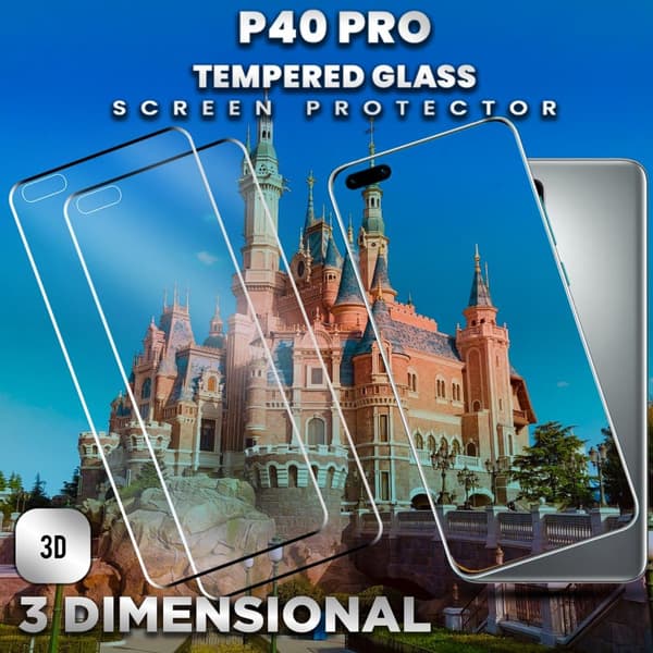 2-Pack Huawei P40 Pro - Härdat glas 9H – Super kvalitet 3D