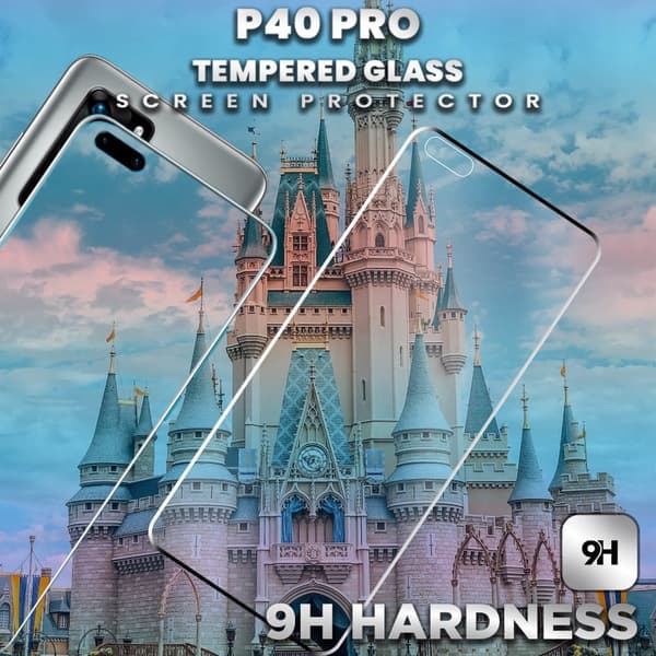 Huawei P40 Pro - Härdat glas 9H – Super kvalitet 3D Skärmskydd