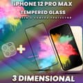 Miniatyrbild 4 av 5: 1-Pack iPhone 12 Pro Max -Skärmskydd & 1-Pack linsskydd - 9HGlas
