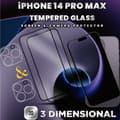 Miniatyrbild 4 av 5: 2-Pack iPhone 14 Pro Max-skärmskydd & 2-Pack linsskydd - 9H Glas