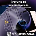 Miniatyrbild 4 av 5: 2-Pack iPhone 14 - Skärmskydd & 2-Pack linsskydd -Härdat Glas 9H