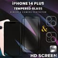 Miniatyrbild 2 av 5: 2-Pack iPhone 14 Plus -Skärmskydd & 2-Pack linsskydd-Härdat glas