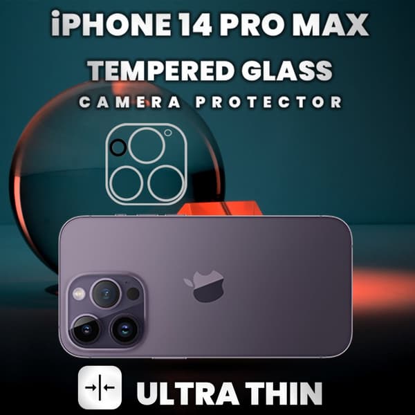 iPhone 14 Pro Max Linsskydd - 9H Härdat glas- Super kvalitet