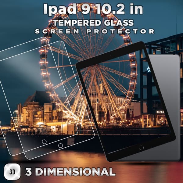 2-Pack Apple Ipad 9 (10.2 Inch) - Härdat glas 9H -Super Kvalitet