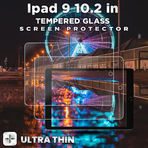 2-Pack Apple Ipad 9 (10.2 Inch) - Härdat glas 9H -Super Kvalitet