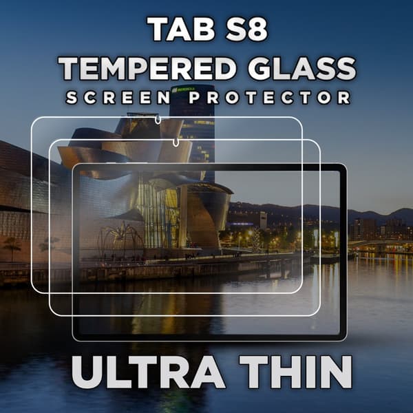 2-Pack Samsung Galaxy Tab S8 - Härdat glas 9H - Super Kvalitet