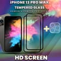 Miniatyrbild 2 av 5: 2-Pack iPhone 13 Pro Max - Skärmskydd & 1-Pack linsskydd-9H Glas