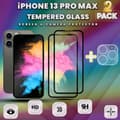 Miniatyrbild 1 av 5: 2-Pack iPhone 13 Pro Max - Skärmskydd & 1-Pack linsskydd-9H Glas
