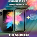 Miniatyrbild 2 av 5: 2-Pack iPhone 13 Pro - Skärmskydd & 1-Pack linsskydd - 9H Glas