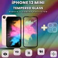 Miniatyrbild 1 av 5: 1-Pack iPhone 13 Mini - Skärmskydd & 1-Pack linsskydd - 9H Glas